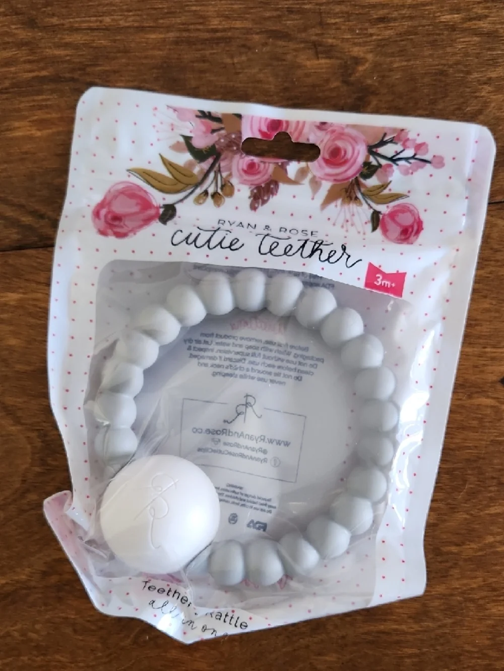 Ryan & ROSE Neutral Baby Teether & Pacifier Clips Set - Picture 5 of 5